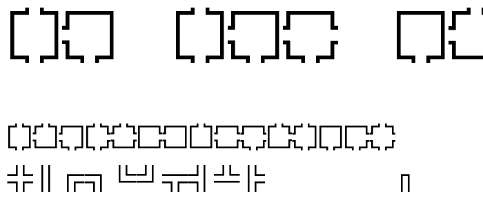 Maze Maker Dungeon Level 1F font